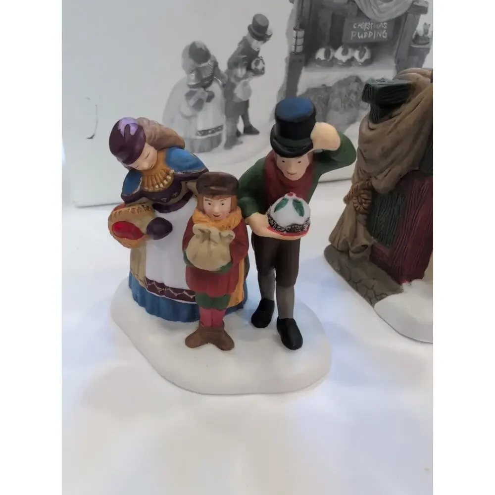 DEPT. 56 Heritage Village CHRISTMAS PUDDING COSTERMONGER Set of‎ 3 #58408